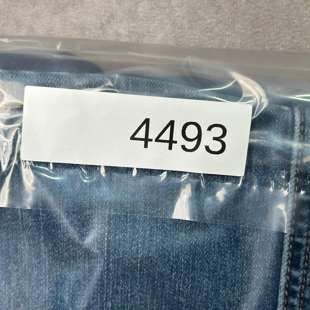 We The Free Free People High Rise Seamed Skinny Jeans Blue 28 OB1047643